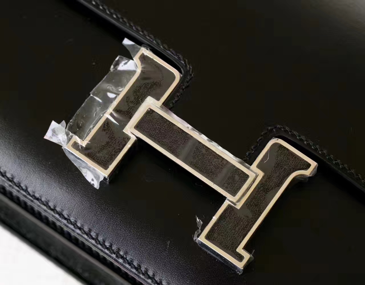 Hermes空姐包价格 爱马仕89黑色原厂Box牛皮康斯坦包26cm 金扣
