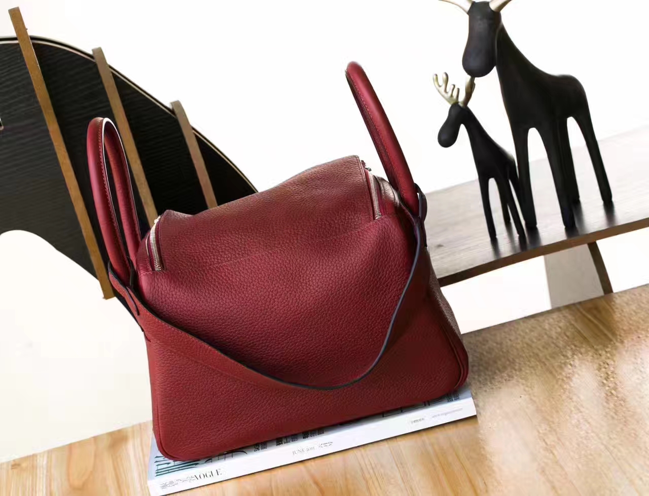 Hermes Lindy 26cm 爱马仕CK55爱马仕红原厂TC牛皮琳迪包 银扣