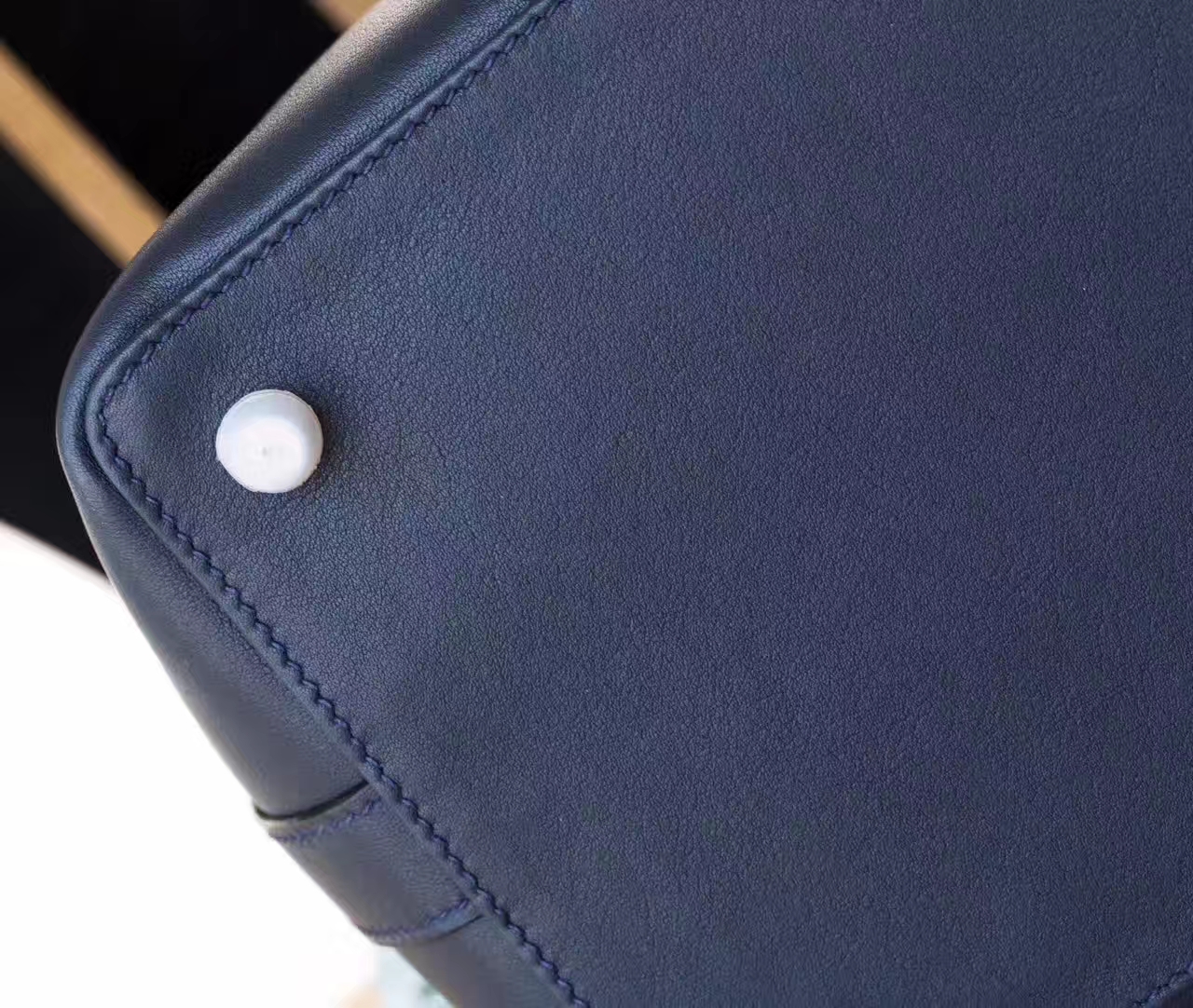 Hermes Toolbox 20cm 爱马仕CK73宝石蓝原厂swift牛皮牛奶包