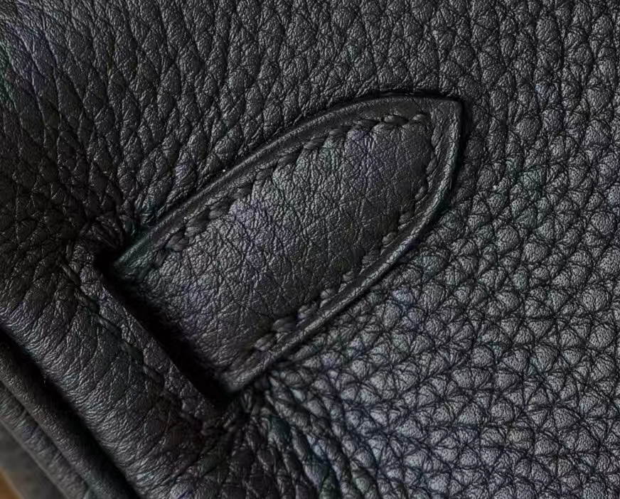 爱马仕包包官网 Hermes Kelly 28cm 黑色原厂togo牛皮凯莉包