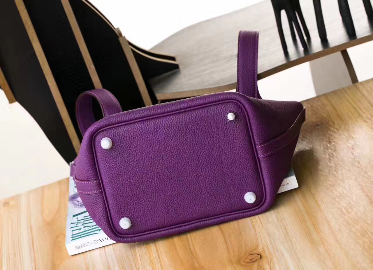 Hermes Picotin 22cm 爱马仕P9海葵紫原厂TC牛皮菜篮子包