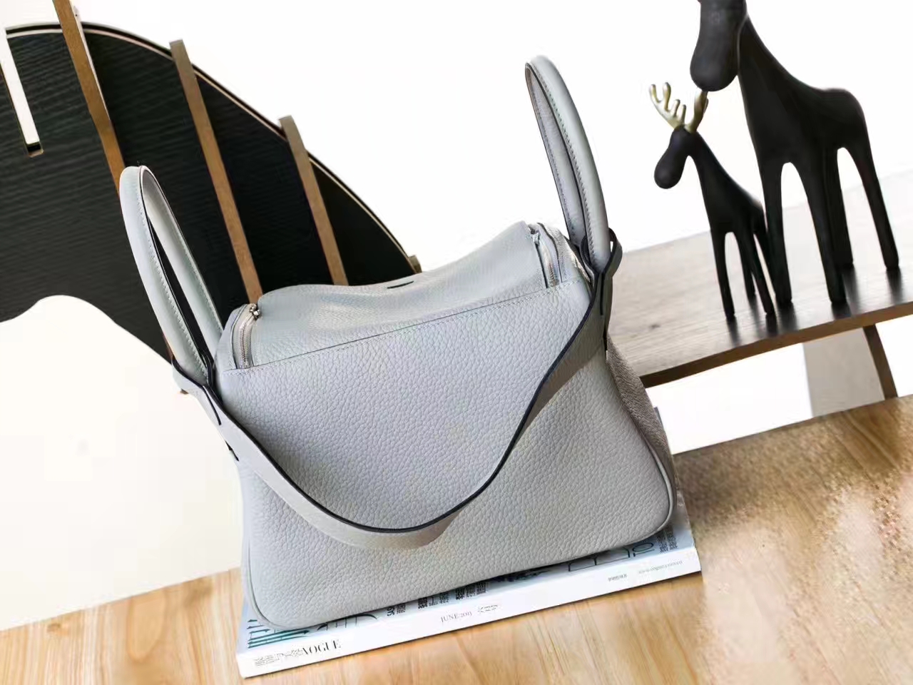 Hermes包包官网 爱马仕琳迪包Lindy26cm 8U冰川灰原厂TC牛皮