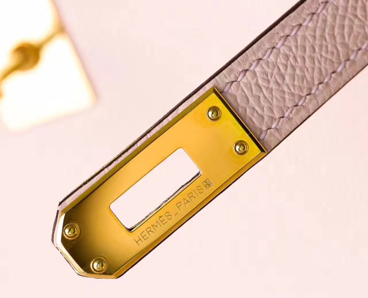 爱马仕凯莉包价格 Hermes Kelly 25cm 蔷薇粉原厂epsom牛皮 银扣