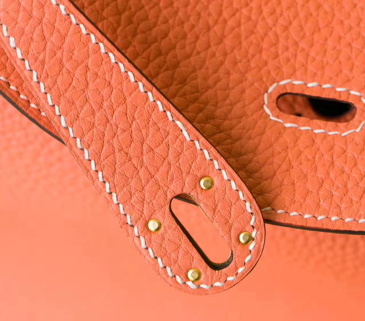 Hermes Lindy 30cm 爱马仕L5龙虾粉原厂TC牛皮琳迪包 金银扣