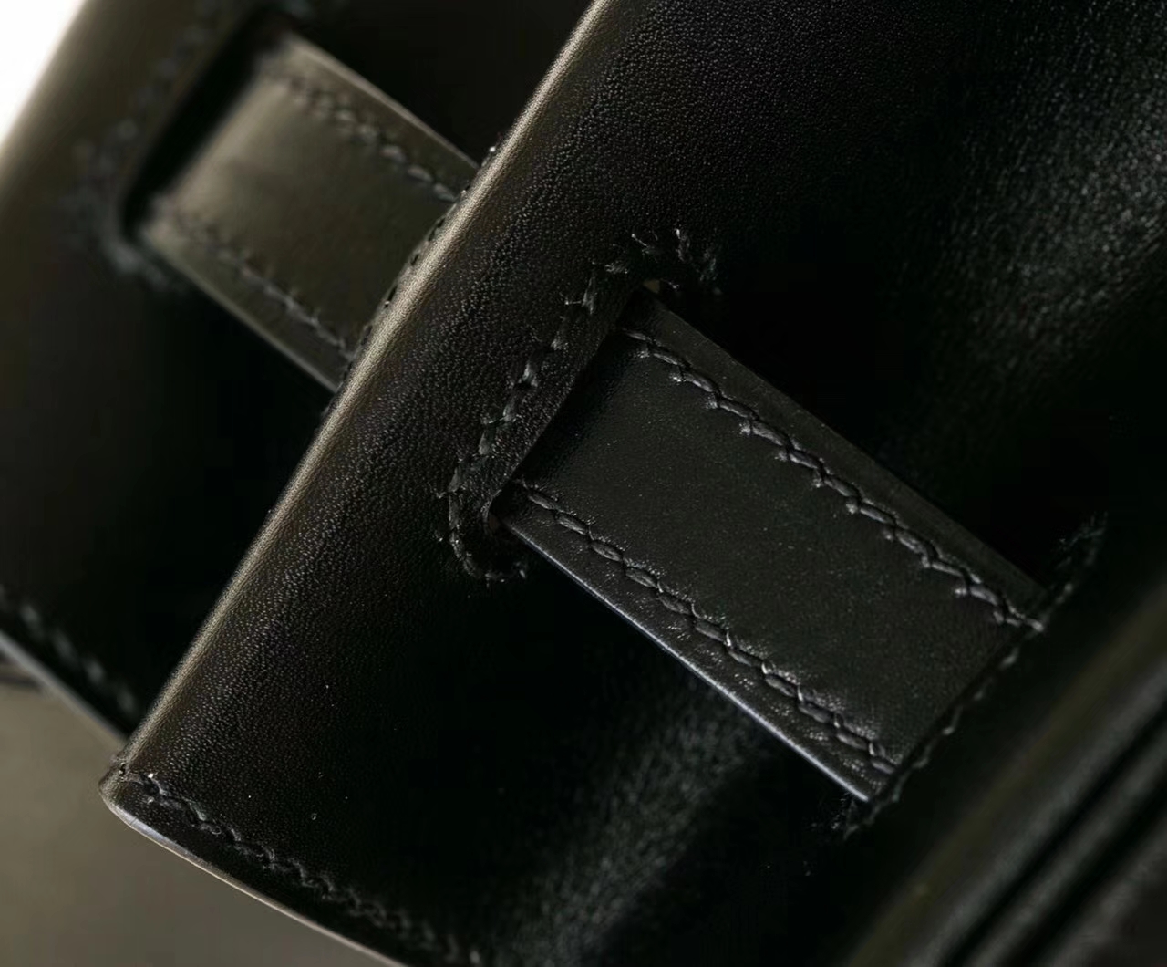 爱马仕铂金包价格 Hermes Birkin 35cm黑色原厂box牛皮内拼斑鸠灰