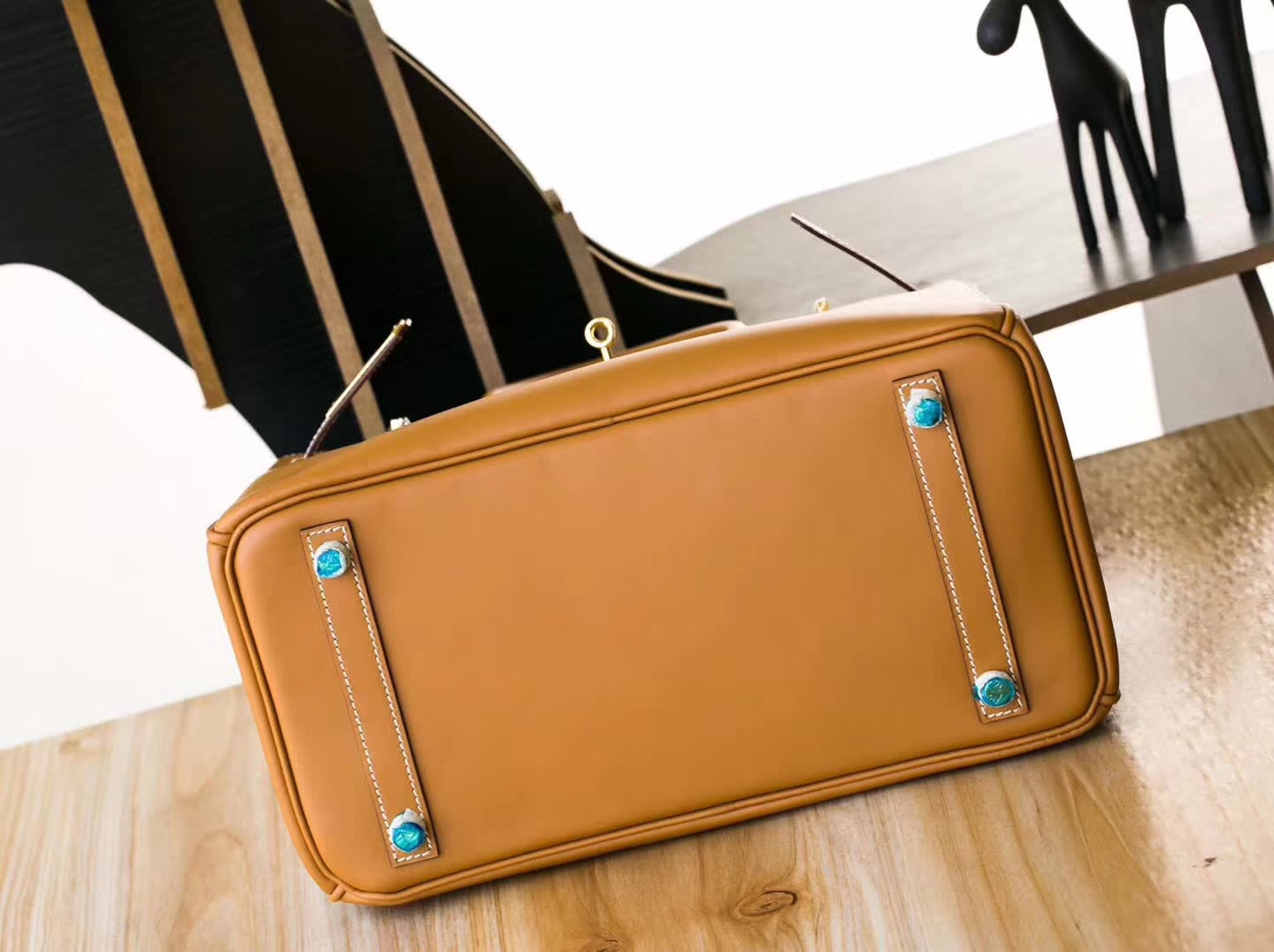 爱马仕铂金包尺寸 Hermes CK37金色顶级box牛皮Birkin30cm 金扣