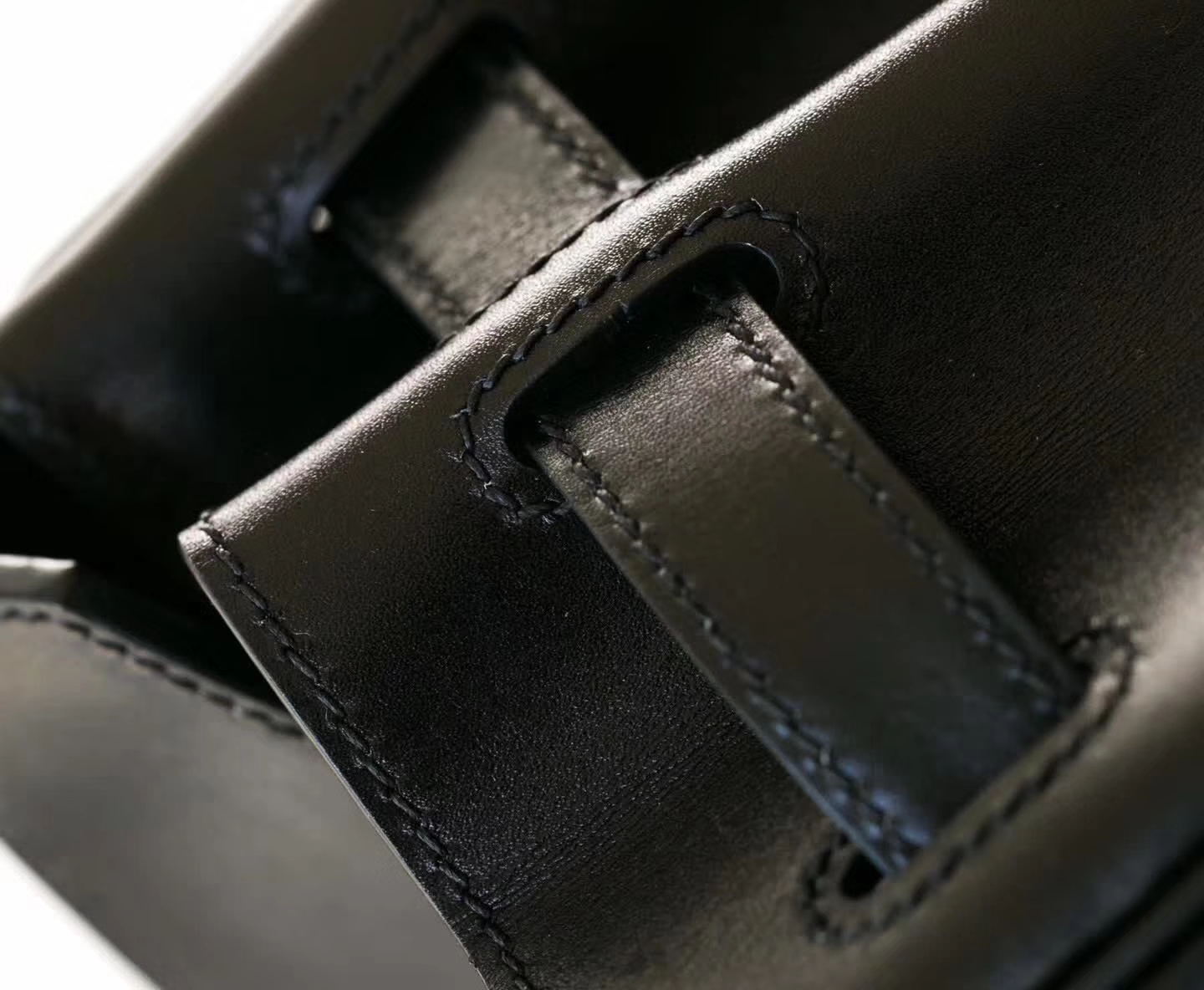 Hermes包包批发 爱马仕CK89黑色Box牛皮Birkin30铂金包 金扣