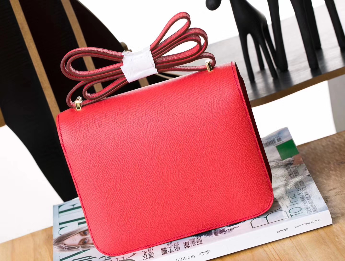 Hermes Constance 24cm 爱马仕T5斋尔普粉原厂Epsom牛皮康斯坦包 金扣