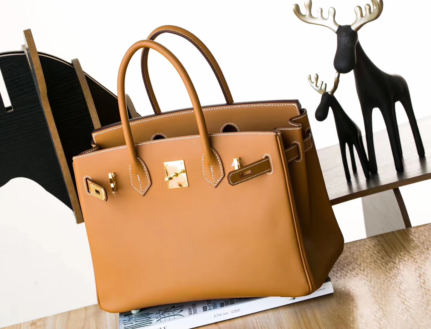 爱马仕铂金包尺寸 Hermes CK37金色顶级box牛皮Birkin30cm 金扣