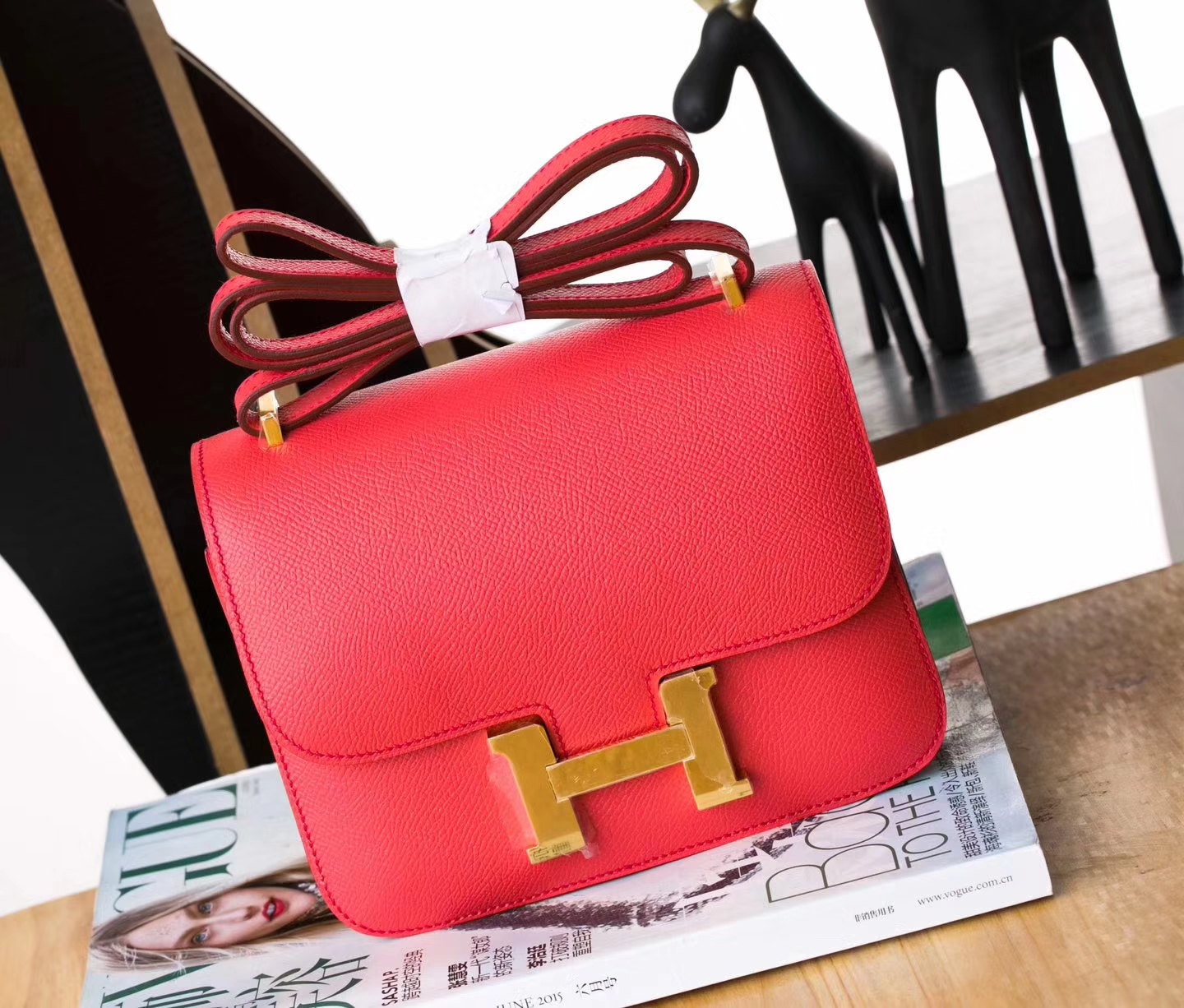 Hermes Constance 24cm 爱马仕T5斋尔普粉原厂Epsom牛皮康斯坦包 金扣
