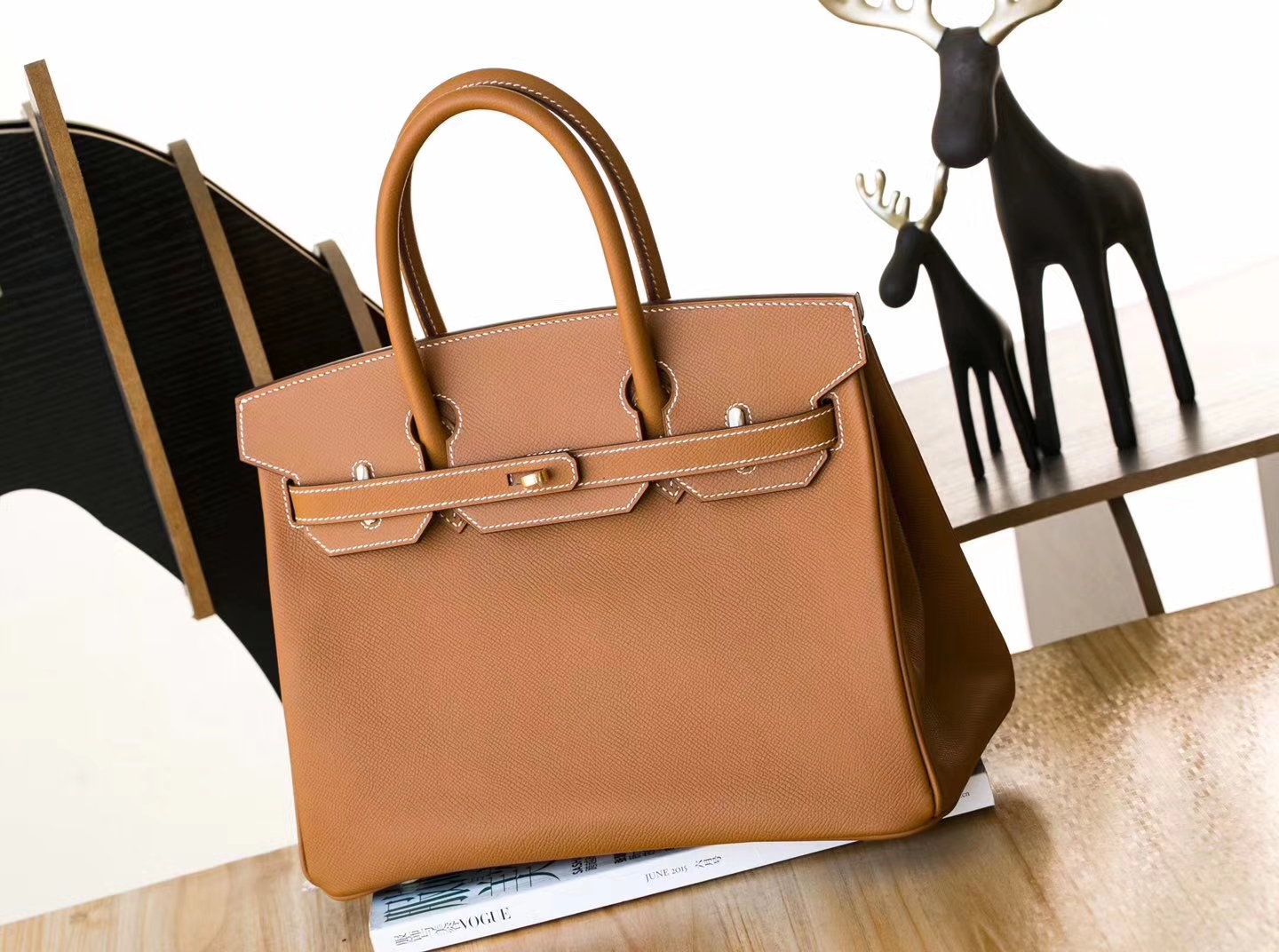 Hermes包包批发 爱马仕铂金包Birkin30cm CK37金色epsom牛皮 金扣