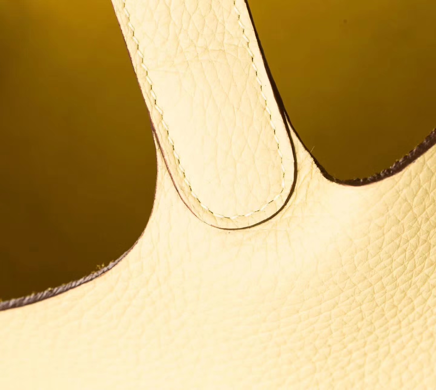 Hermes Picotin 22cm 爱马仕1Z小鸡黄原厂TC牛皮菜篮子包水桶包 银扣