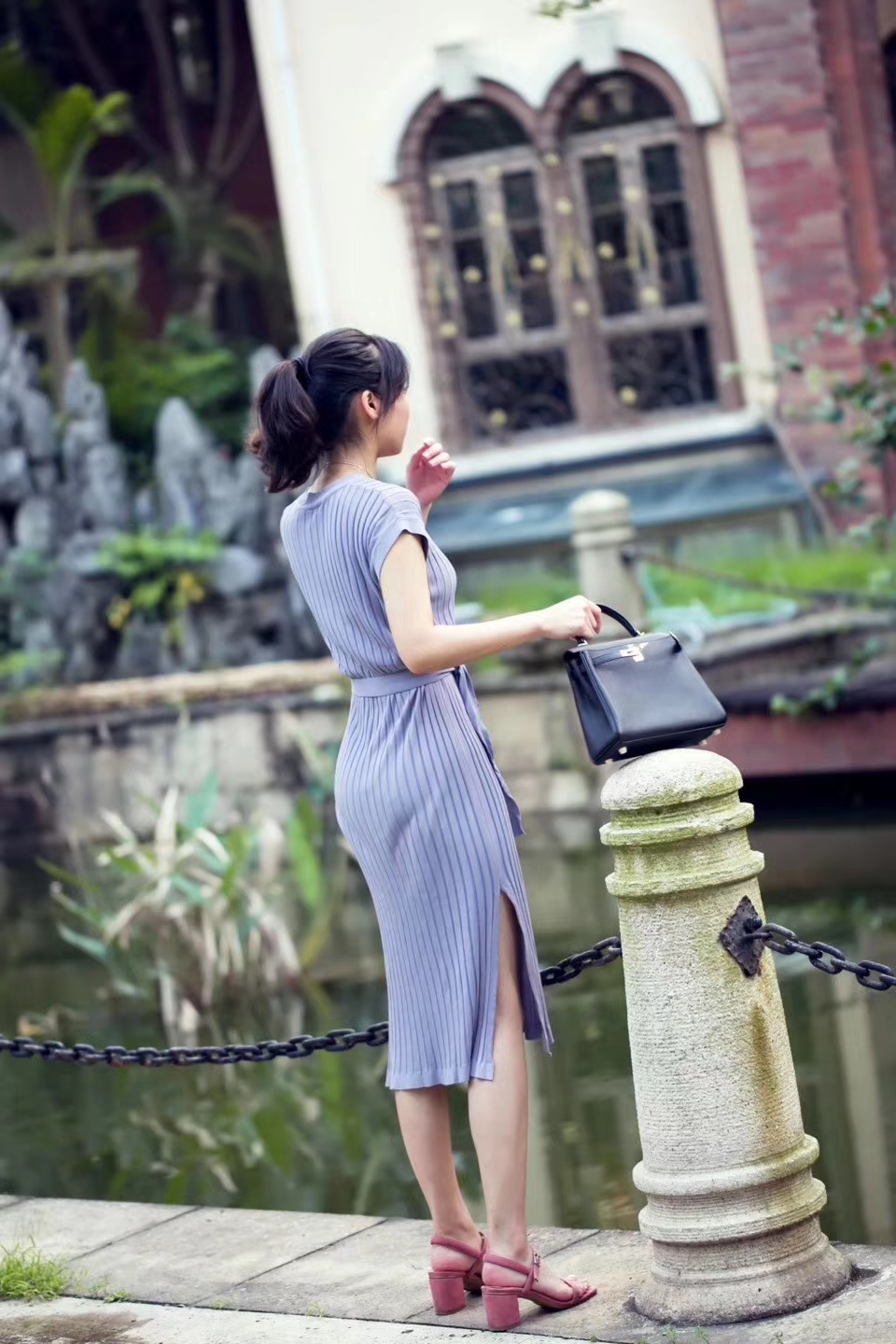 Hermes Kelly25cm 爱马仕89黑色顶级Togo牛皮凯莉包 银扣