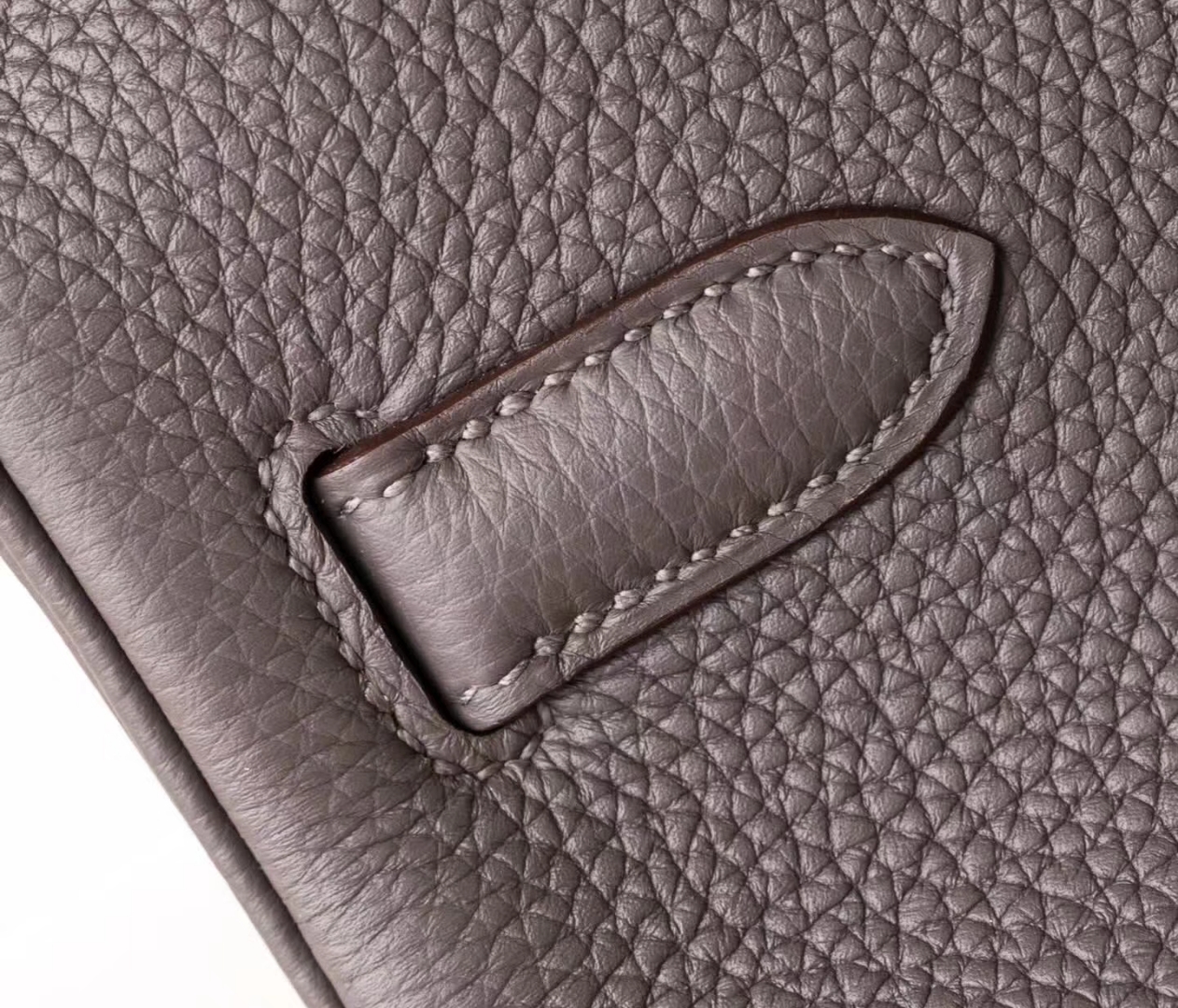 爱马仕新款铂金包 Hermes 8F锡器灰拼蜥蜴色Togo牛皮Birkin30CM 金扣