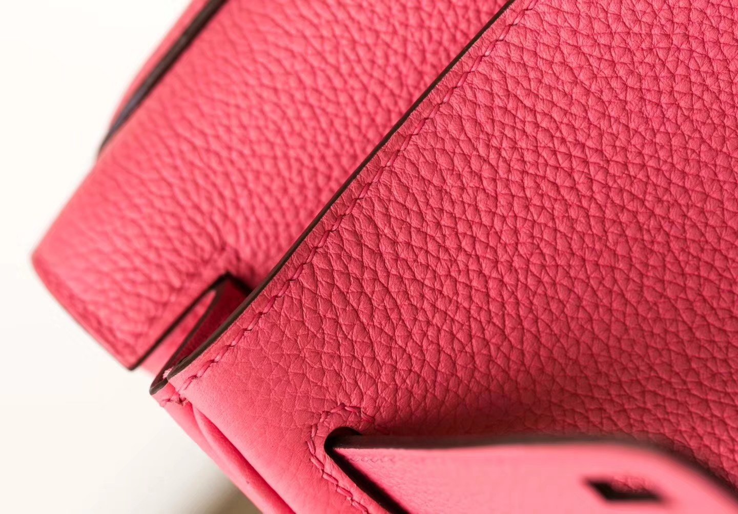 Hermes Kelly28CM 爱马仕8W糖果粉顶级Togo牛皮凯莉包 银扣