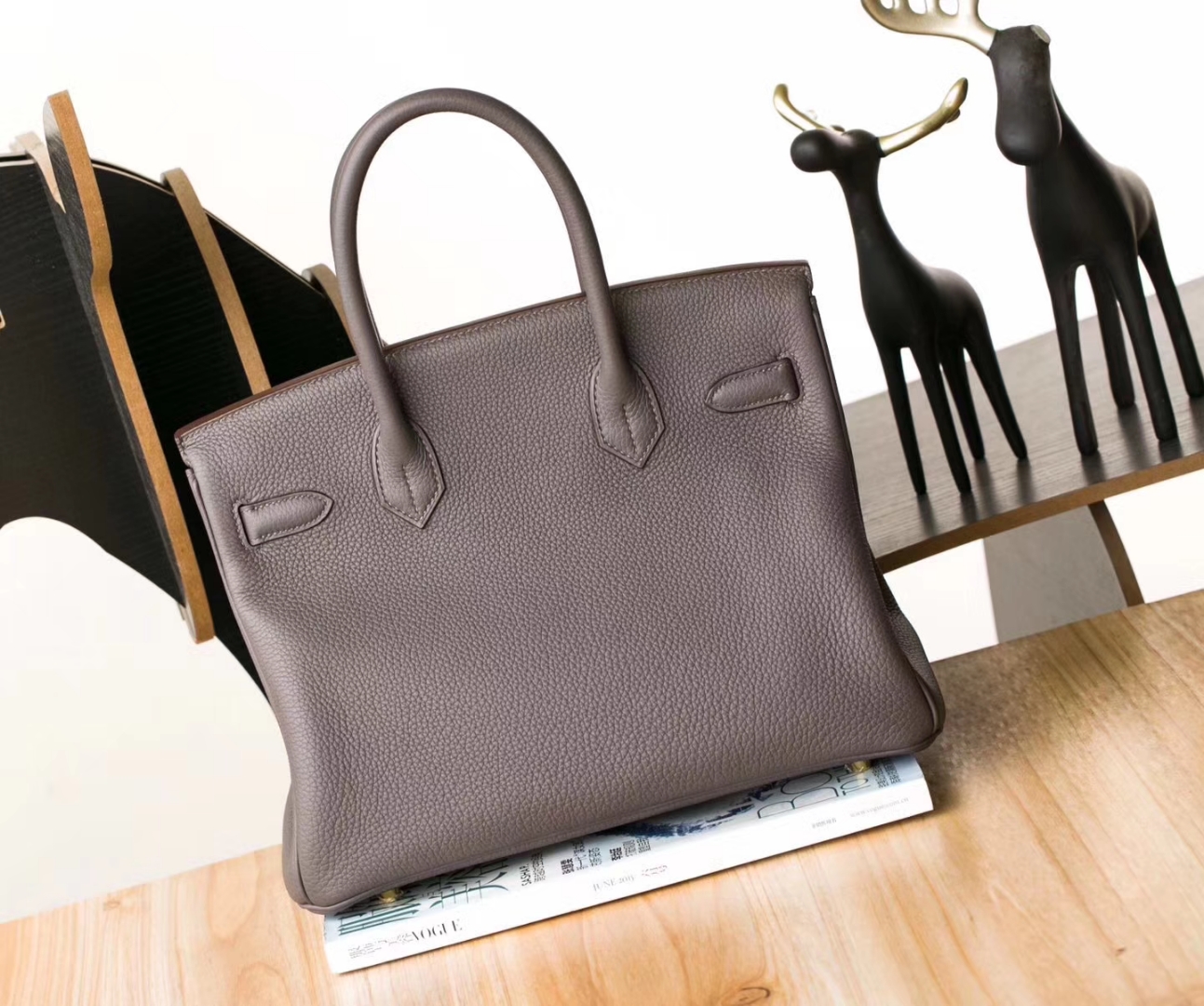 爱马仕新款铂金包 Hermes 8F锡器灰拼蜥蜴色Togo牛皮Birkin30CM 金扣