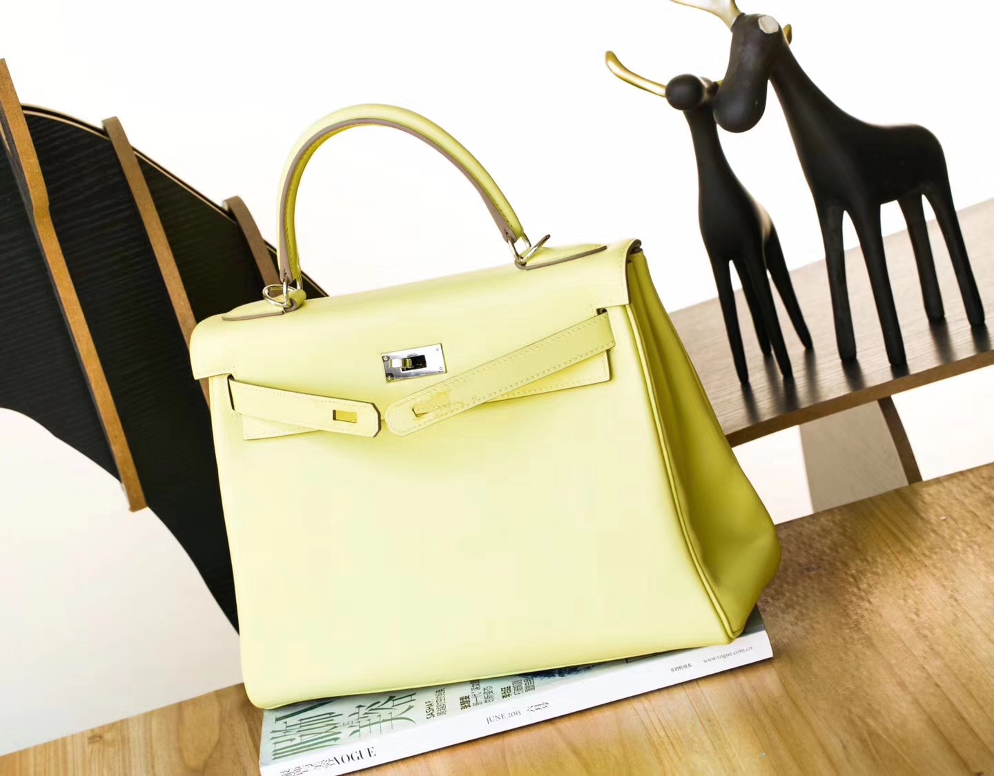爱马仕Kelly女包 Hermes 1Z小鸡黄顶级Swift牛皮凯莉包28CM 银扣