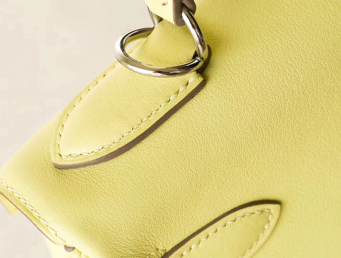 爱马仕Kelly女包 Hermes 1Z小鸡黄顶级Swift牛皮凯莉包28CM 银扣