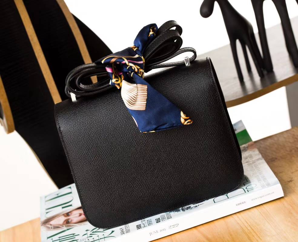 Hermes Constance24CM 爱马仕原厂Epsom牛皮康斯坦空姐包 珐琅扣