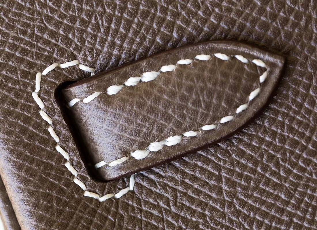 爱马仕铂金包价格 Hermes Birkin25CM 大象灰顶级Epsom牛皮 金扣