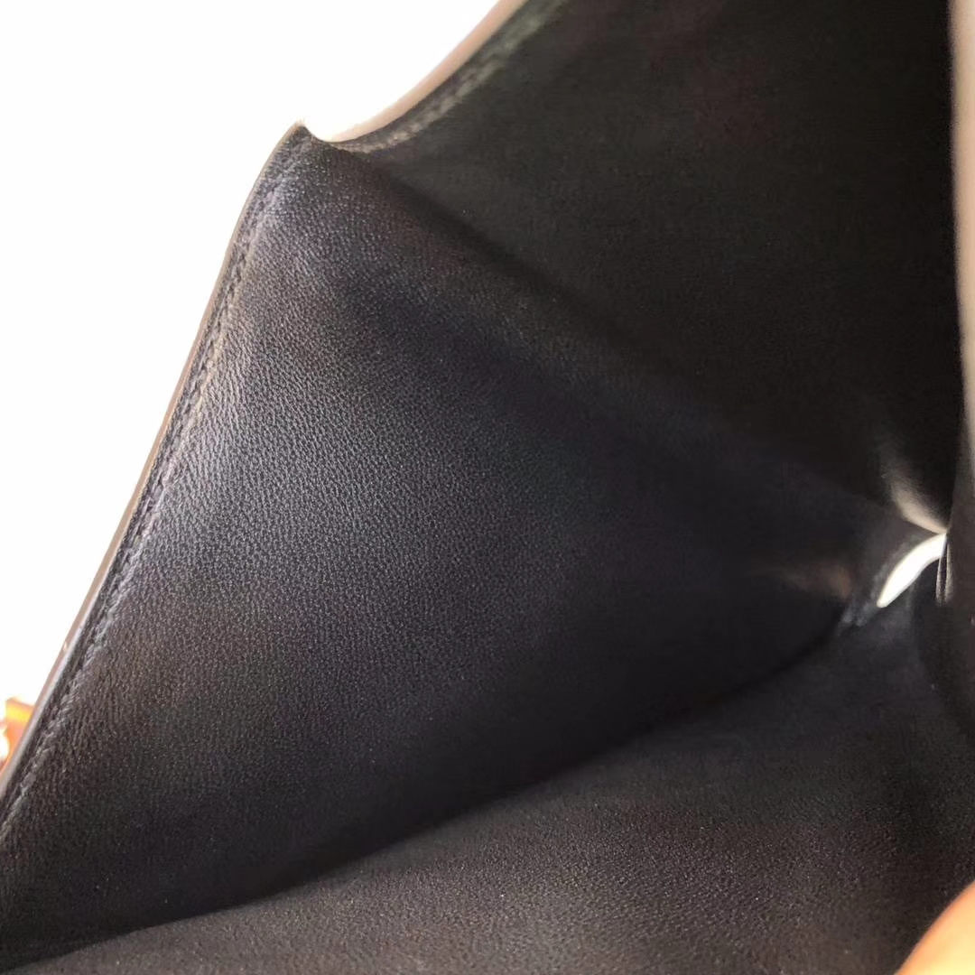 Hermes钱包价格 爱马仕黑色Swift牛皮H扣Bearn短款钱夹卡包 银扣