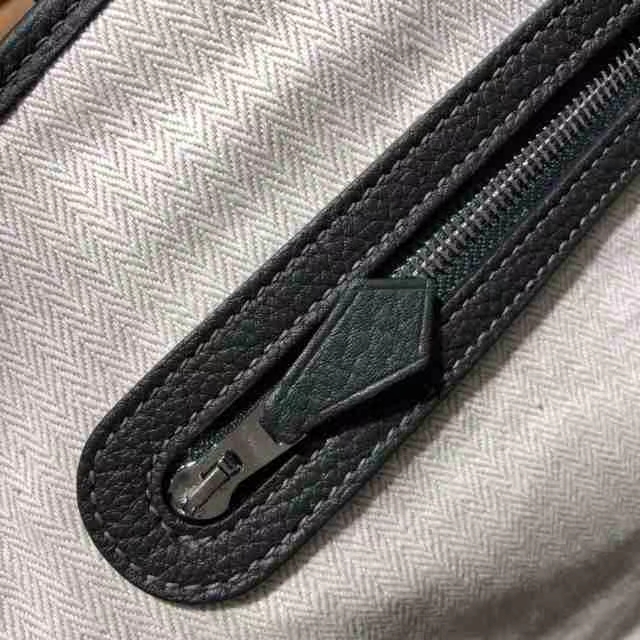 Hermes Garden Party 爱马仕黑色Togo小牛皮花园包手提女包30CM