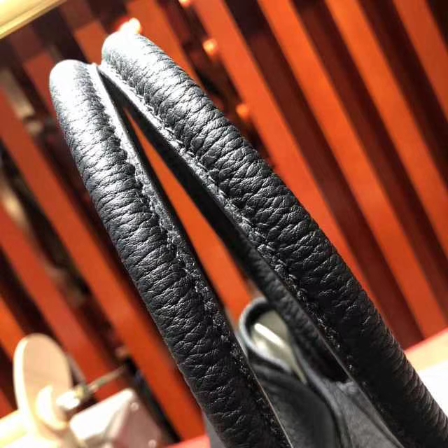 Hermes Garden Party 爱马仕黑色Togo小牛皮花园包手提女包30CM