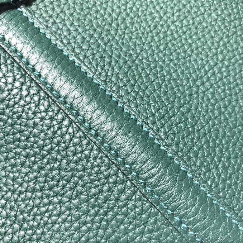 Hermes Picotin Lock18cm 爱马仕孔雀绿顶级Clemence牛皮菜篮子包 银扣