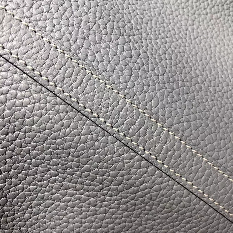 Hermes Picotin Lock18CM 爱马仕亚麻蓝Clemence牛皮水桶包菜篮子包