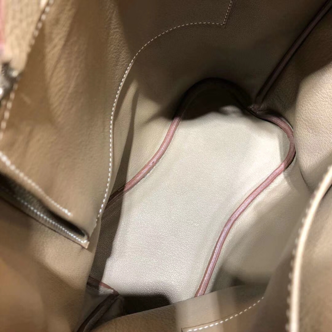 Hermes So Kelly水桶包 爱马仕CC18大象灰顶级TC牛皮新款单肩女包22CM
