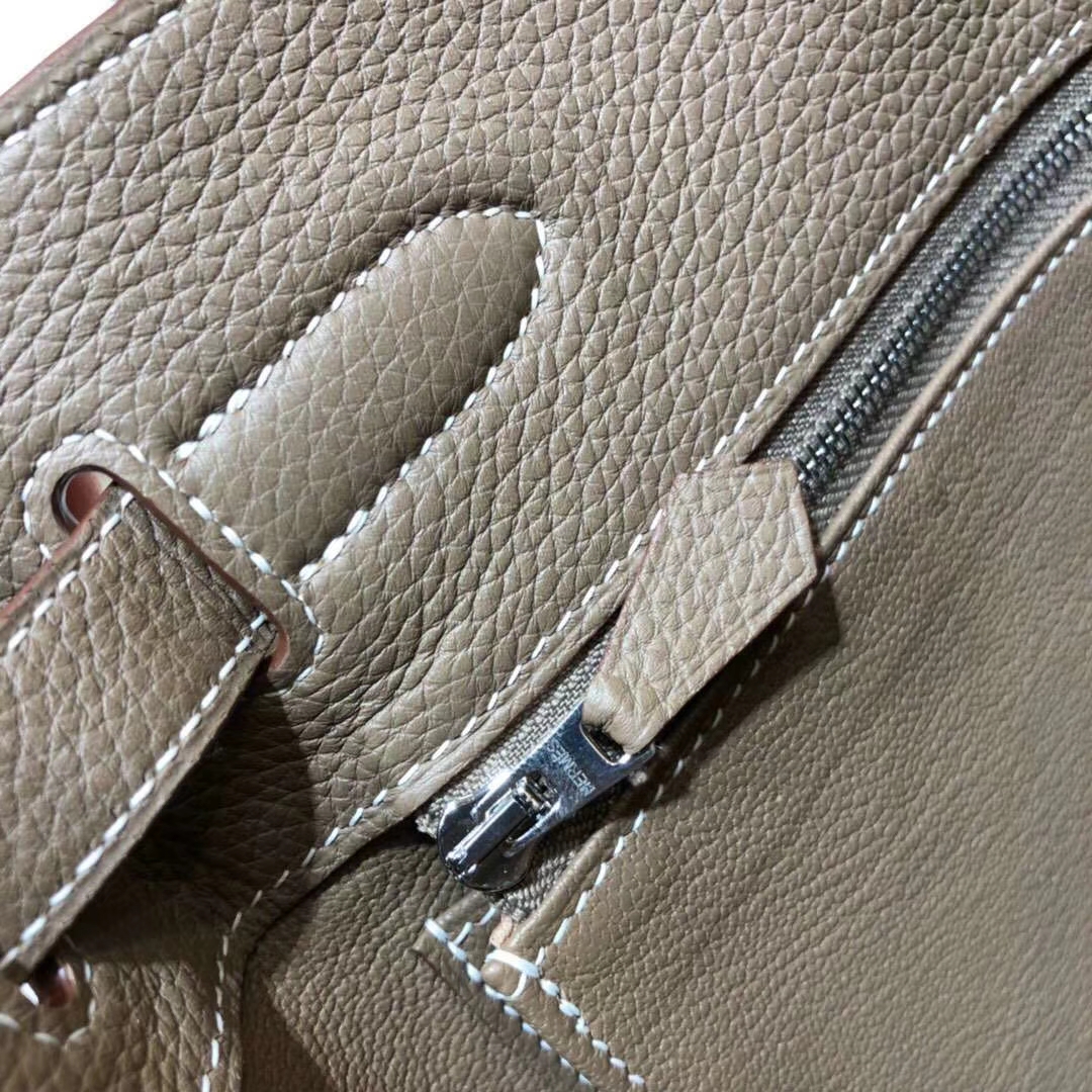 Hermes So Kelly水桶包 爱马仕CC18大象灰顶级TC牛皮新款单肩女包22CM