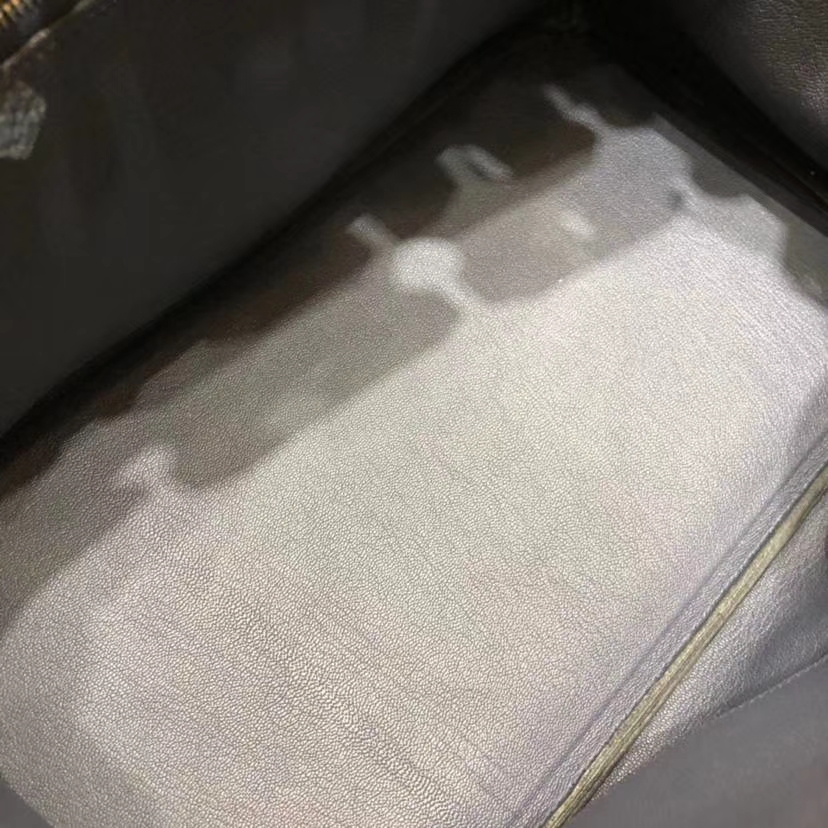 爱马仕铂金包尺寸 Hermes Birkin35CM 7K宝石蓝原厂Togo小牛皮 银扣