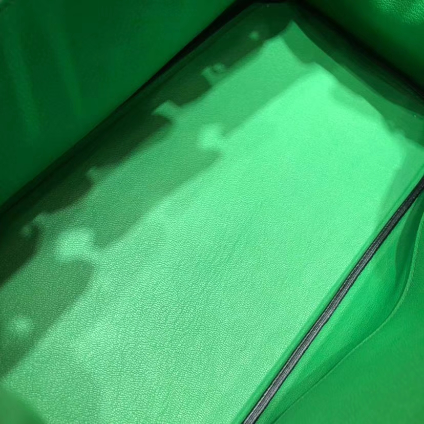 Hermes Birkin35CM 爱马仕1K竹子绿法国Togo小牛皮铂金包 金扣