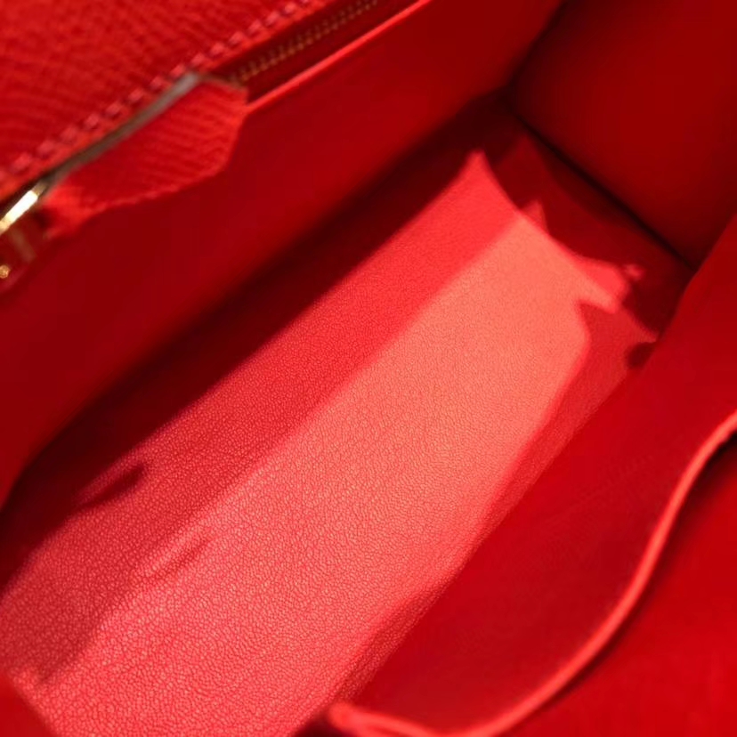 爱马仕凯莉包价格 Hermes Kelly28CM 西瓜红顶级Epsom牛皮 金扣