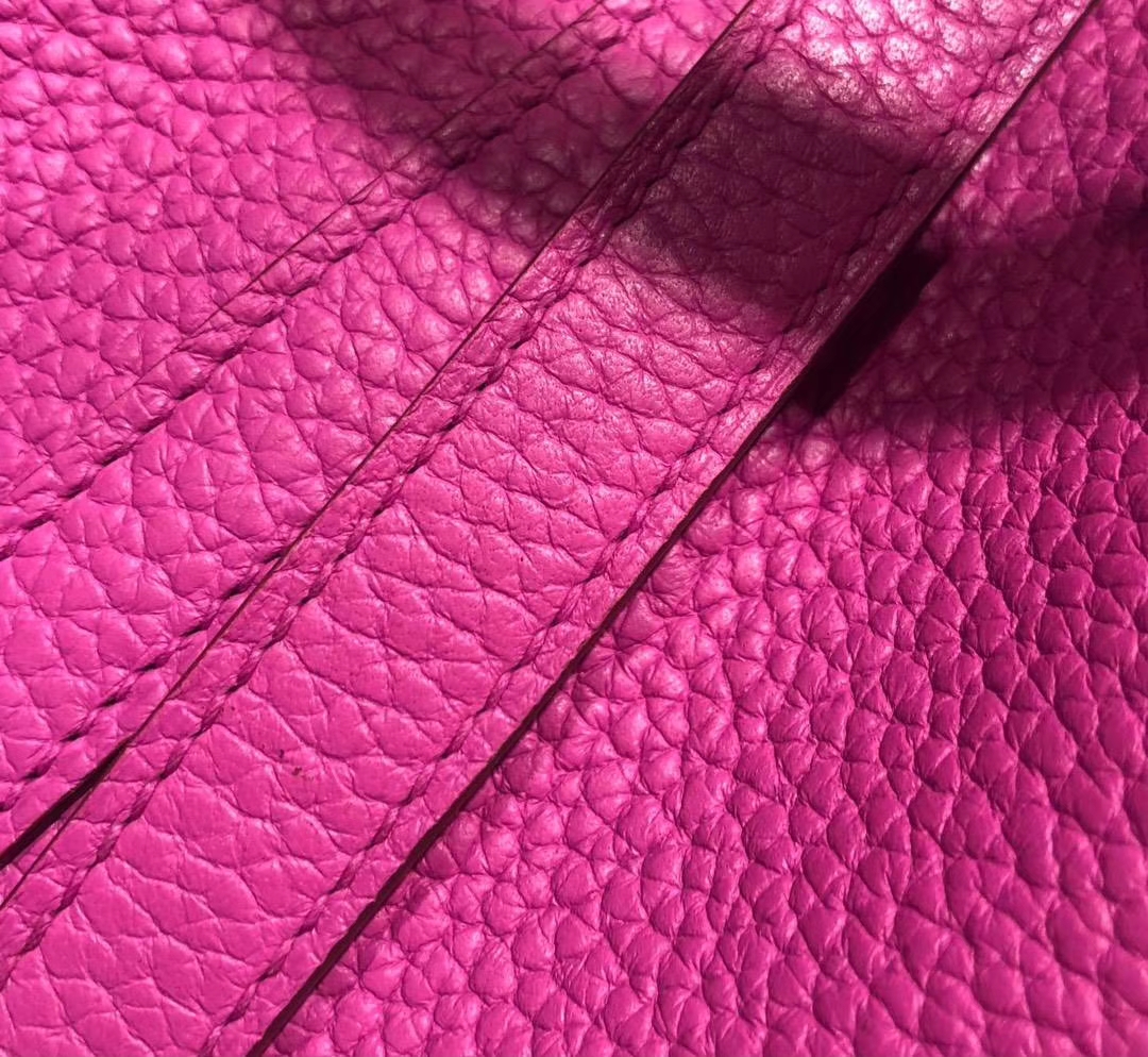 玉兰粉系列 Hermes Picotin Lock18CM 爱马仕玉兰粉顶级TC牛皮水桶包 金扣