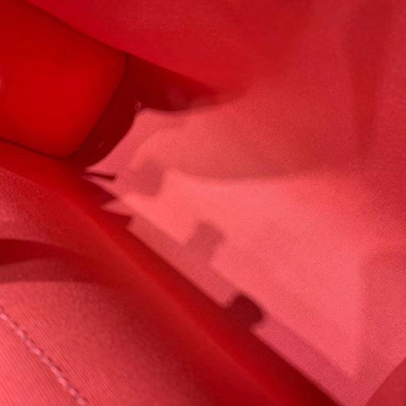 Hermes Herbag31CM 爱马仕唇膏粉帆布拼马鞍皮休闲手提单肩包