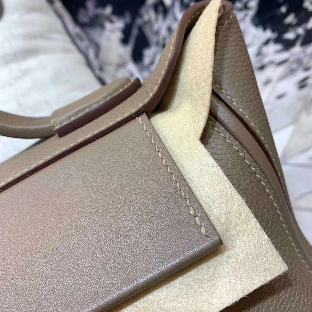 Hermes Kelly24-24 爱马仕新款凯莉包 大象灰Togo牛皮 银扣