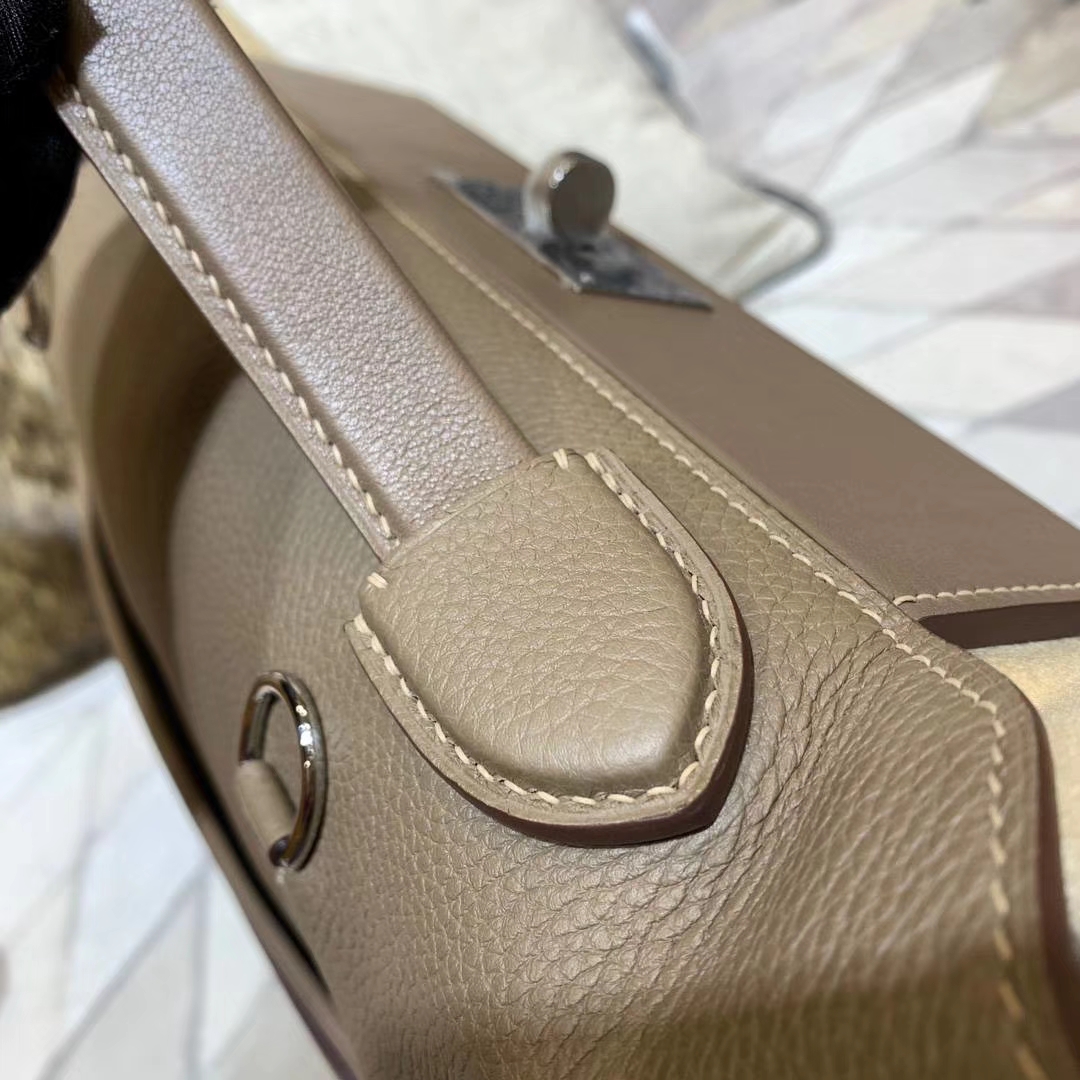 Hermes Kelly24-24 爱马仕新款凯莉包 大象灰Togo牛皮 银扣
