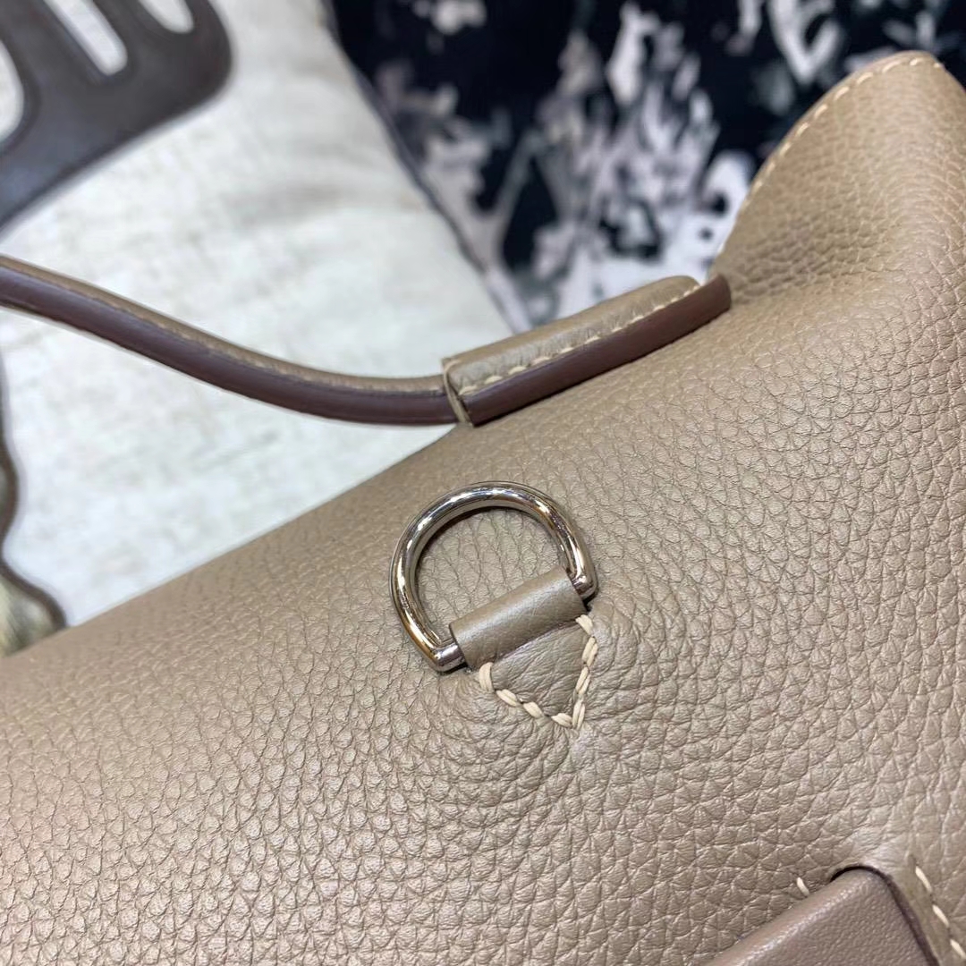 Hermes Kelly24-24 爱马仕新款凯莉包 大象灰Togo牛皮 银扣