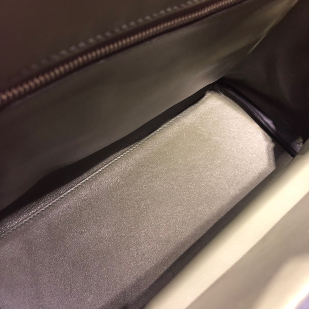 爱马仕新款凯莉包 Hermes 24-24Kelly29CM 丛林绿进口Taurillon maurice皮 银扣