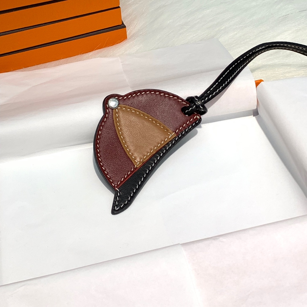 纯手工缝制 Hermes爱马仕原厂绵羊皮包包挂饰帽子挂件 多色