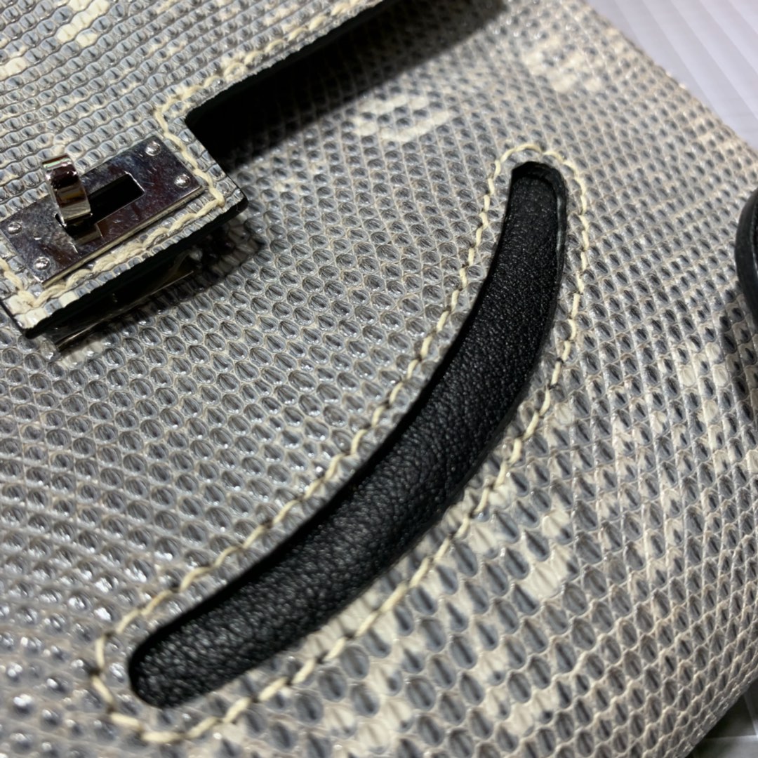 Hermes Kelly Doll16CM 爱马仕喜马拉雅色印尼一级蜥蜴皮千禧娃娃凯莉包女包
