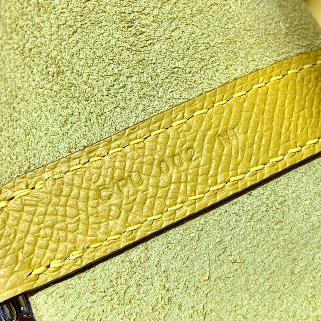 现货 爱马仕菜篮子包限量版编织手柄 Hermes Picotin18CM 9D琥珀黄Epsom皮 银扣
