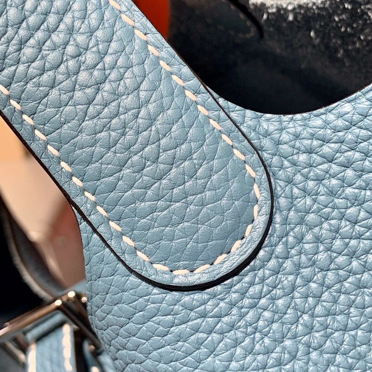 爱马仕经典女包 Hermes Picotin Lock22CM 牛仔蓝Togo皮菜篮子包手提包