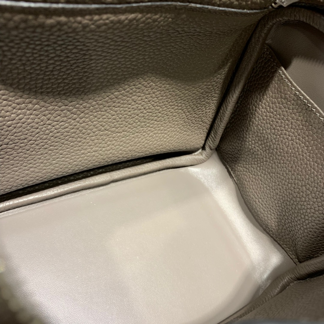 爱马仕迷你琳迪包 Hermes Mini Lindy20CM 8F锡器灰TC牛皮 金扣/银扣