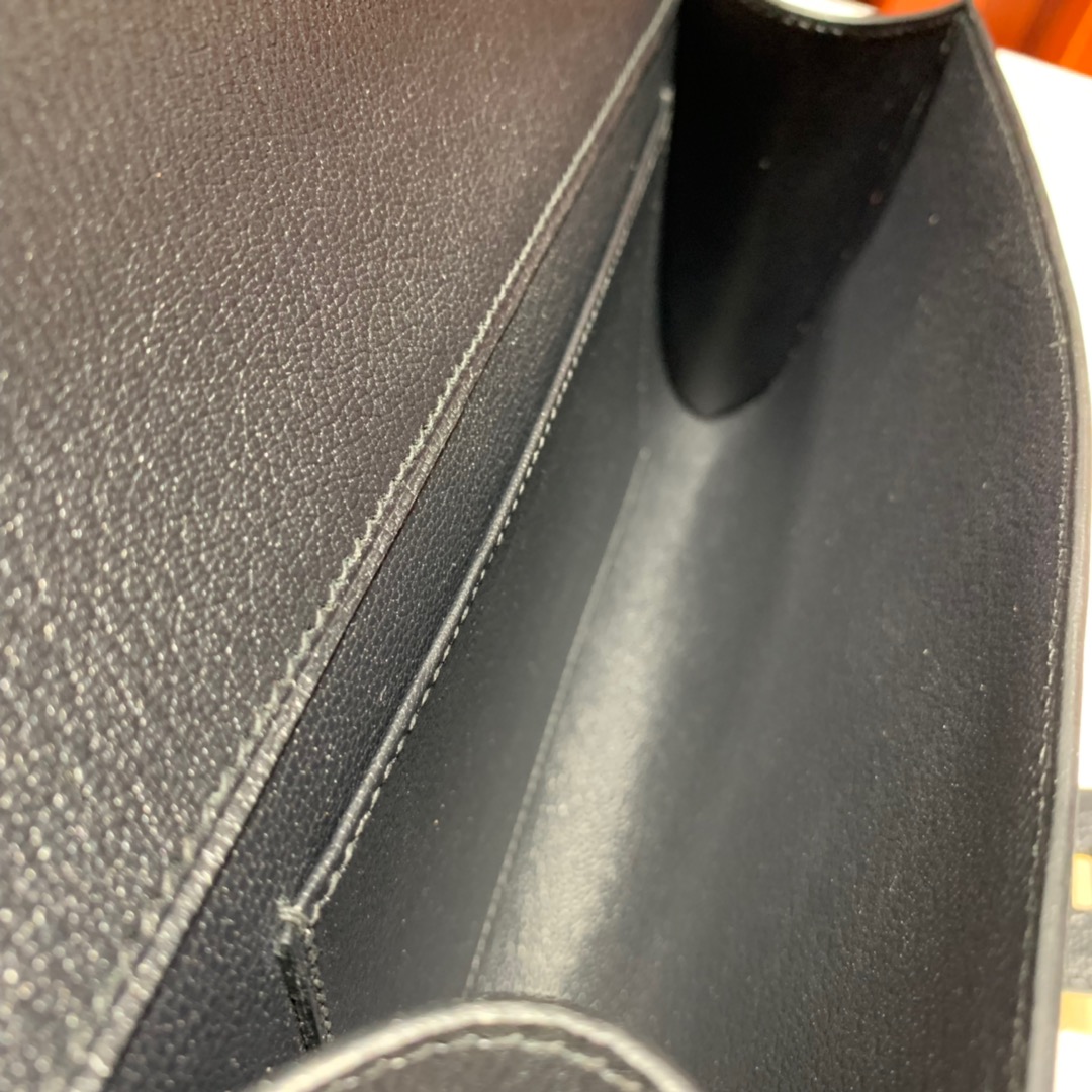 爱马仕新款CDC手包 Hermes Medor Clutch 黑色山羊皮晚宴手包