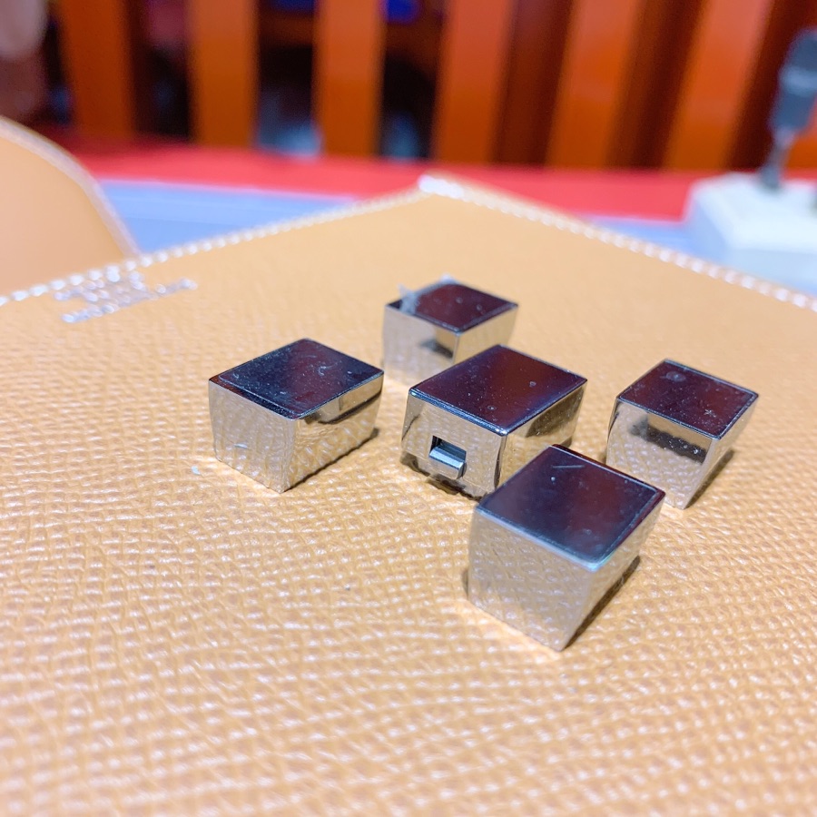 爱马仕新款女包 Hermes Mosaique17CM 金棕色Epsom牛皮马赛克包 银扣