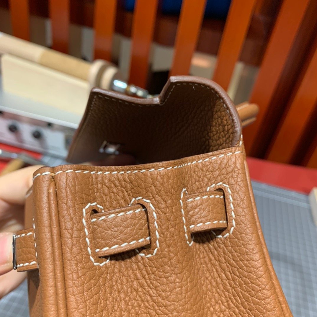 Hermes Kelly25CM 爱马仕18大象灰Togo小牛皮凯莉包 金/银扣